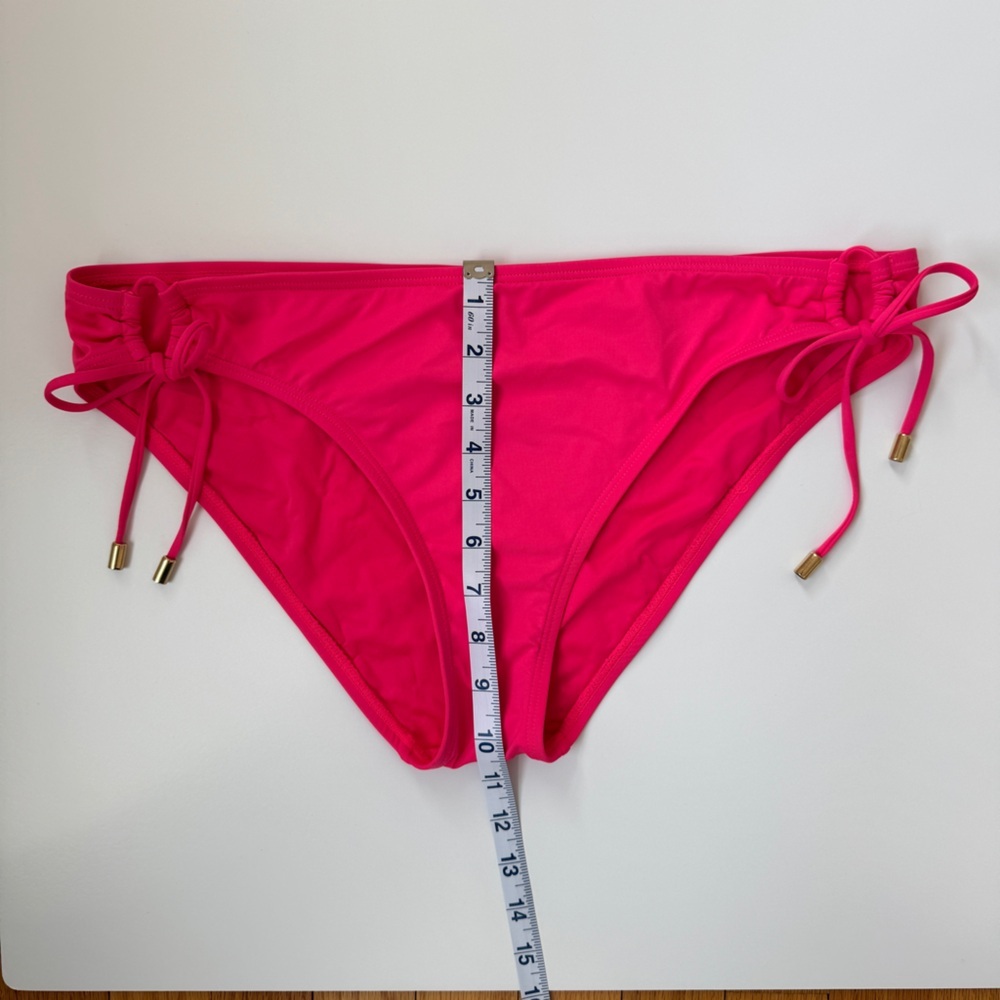 La Blanca Pink Island Goddess Loop Side Tie Hipster Swim Bottom Women's Size 14 - Picture 3 of 8